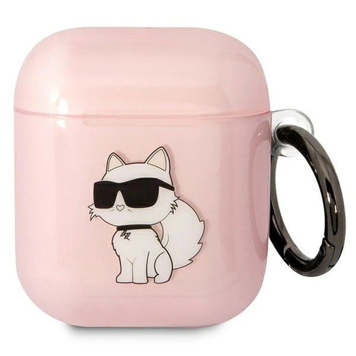 Karl Lagerfeld KLA2HNCHTCP Apple AirPods 2/1 pink Ikonik Choupette