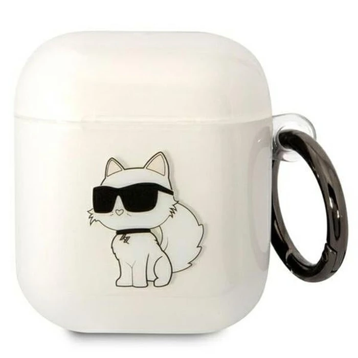 Karl Lagerfeld KLA2HNCHTCT Apple AirPods 2/1 transparent Ikonik Choupette