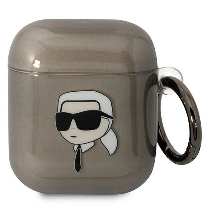 Karl Lagerfeld KLA2HNIKTCK Apple AirPods 2/1 black Karl`s Head