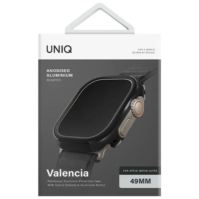 UNIQ Valencia case Apple Watch Ultra 49mm black/midnight black