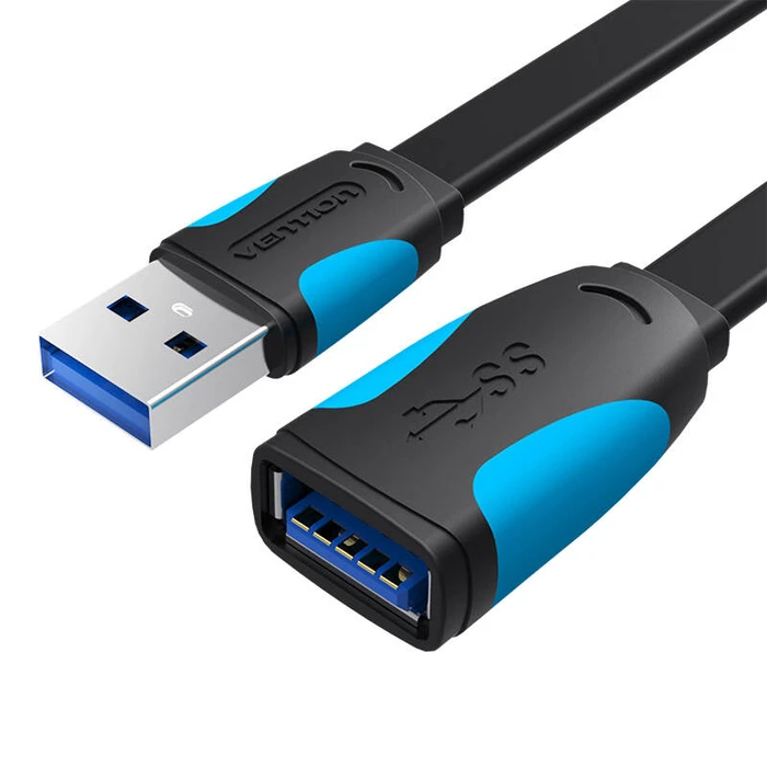Καλώδια USB Vention Flat USB 3.0 extender VAS-A13-B100 1m Black