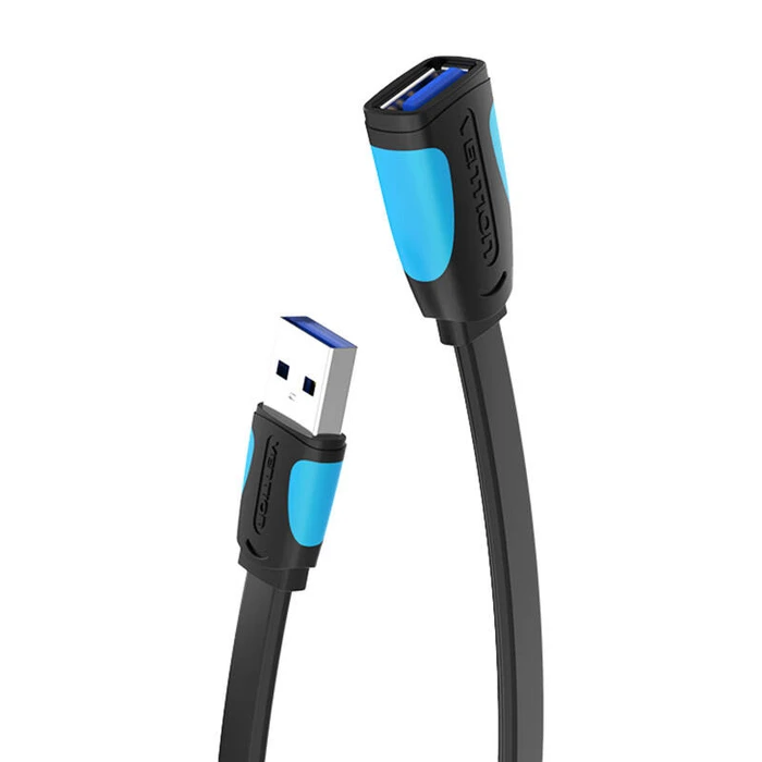 Καλώδια USB Vention Flat USB 3.0 extender VAS-A13-B200 2m Black