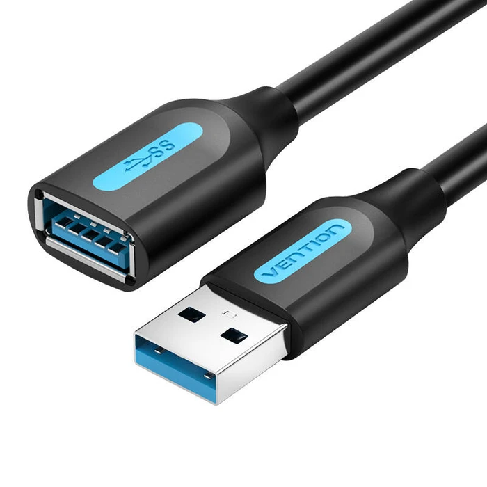 Καλώδια USB Vention Extension USB 3.0 male to Female CBHBF 1m Black