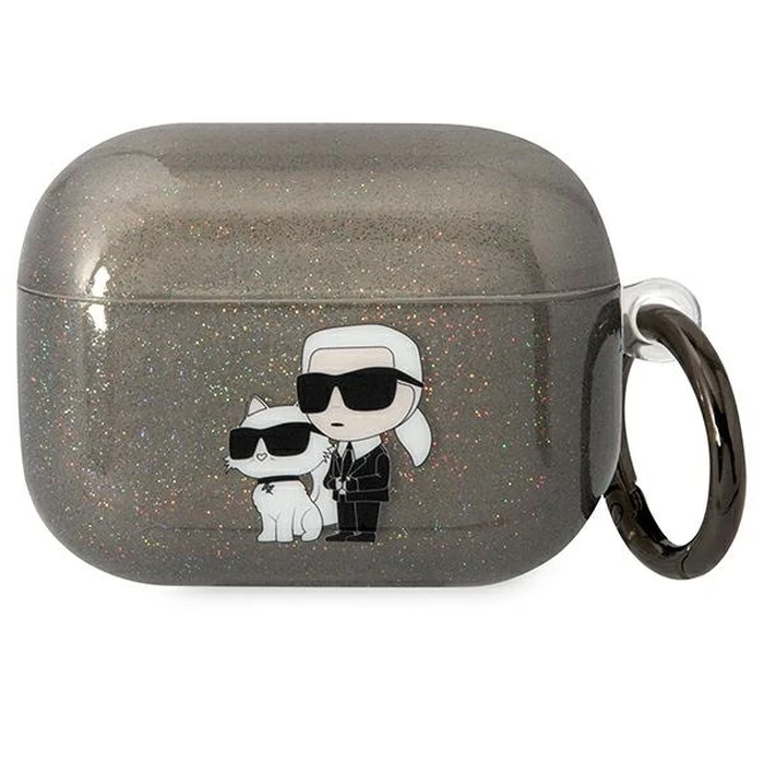 Karl Lagerfeld KLAPHNKCTGK Apple AirPods Pro black Gliter Karl&Choupette