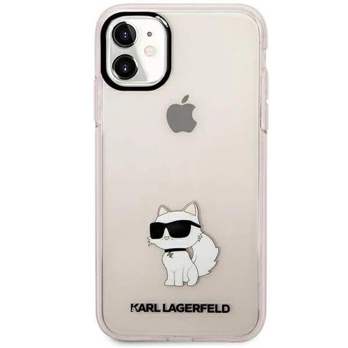 Karl Lagerfeld KLHCN61HNCHTCP Apple iPhone 11/XR pink hardcase Ikonik Choupette