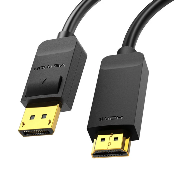 Καλώδιο DisplayPort Vention 1.2 to HDMI 1.4 HAGBH 2m, 4K 30Hz (Black)