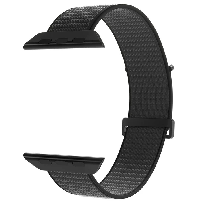 PURO Nylon Sport Strap Apple Watch 4/5/6/7/SE/8/9/10 40/41/42mm (Black)