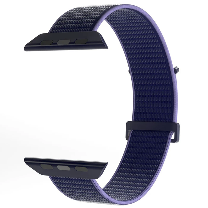 PURO Nylon Sport Strap Apple Watch 4/5/6/7/SE/8/9/Ultra 44/45/49mm (Navy Blue)
