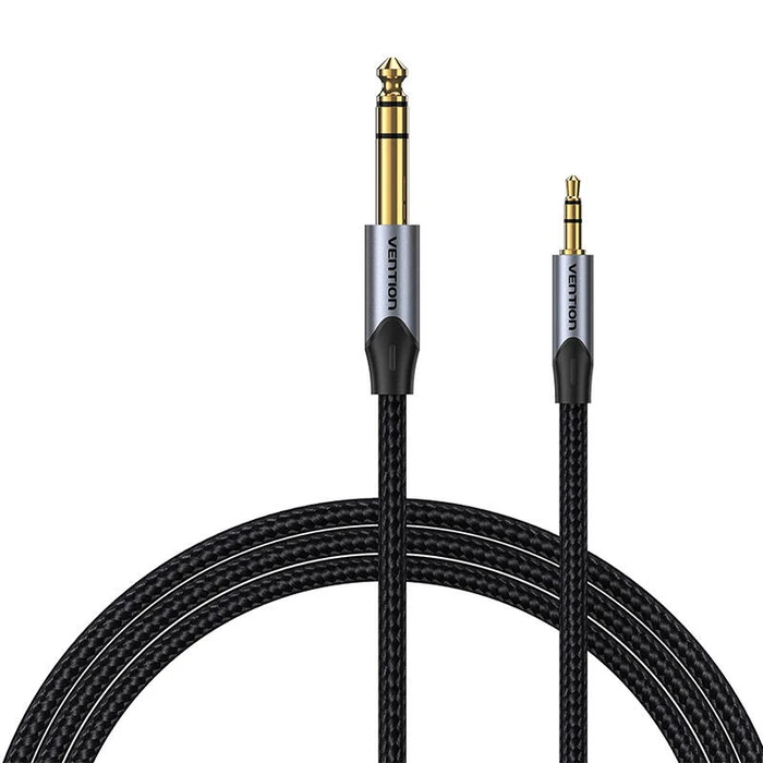 Καλώδιο Ήχου Vention 3.5mm TRS to 6.35mm BAUHF 1m Gray