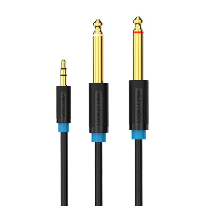 Καλώδιο Ήχου Vention TRS 3.5mm to 2x 6.35mm BACBJ 5m Black