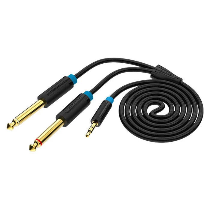 Καλώδιο Ήχου Vention TRS 3.5mm to 2x 6.35mm BACBJ 5m Black
