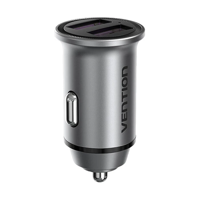 Φορτιστής Αυτοκινήτου Vention 2x USB FFEH0 30W Gray