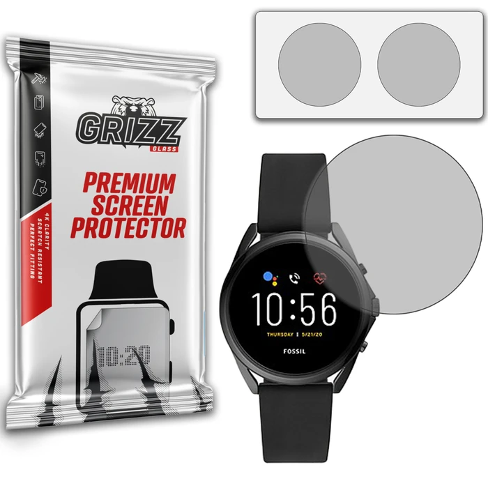 GrizzGlass PaperScreen Fossil Gen 5 LTE 42mm matte film