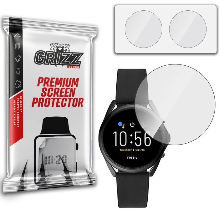 GrizzGlass HybridGlass Fossil Gen 5 LTE 42mm glass