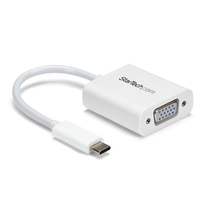 Αντάπτορας USB C σε VGA Startech CDP2VGAW Λευκό