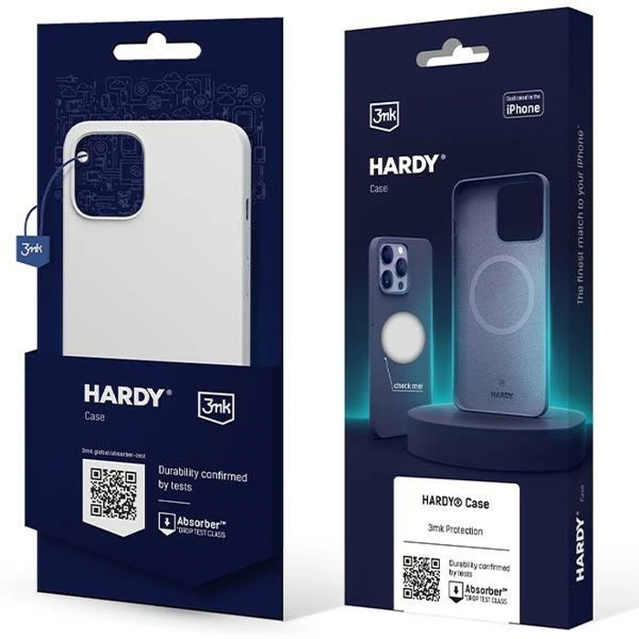 Case 3MK Hardy Case MagSafe Apple iPhone 14 Plus / 15 Plus white/white