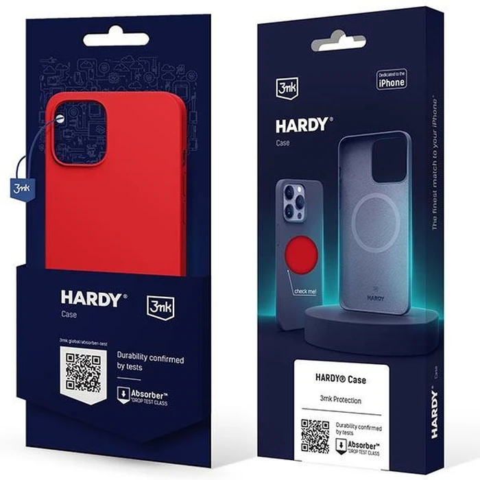 Case 3MK Hardy Case MagSafe Apple iPhone 14 Plus / 15 Plus red/red