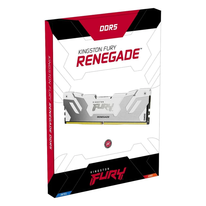 Μνήμη RAM Σταθερού DDR5 Kingston 32GB 6400MT/s CL32 DIMM FURY Renegade RGB White XMP