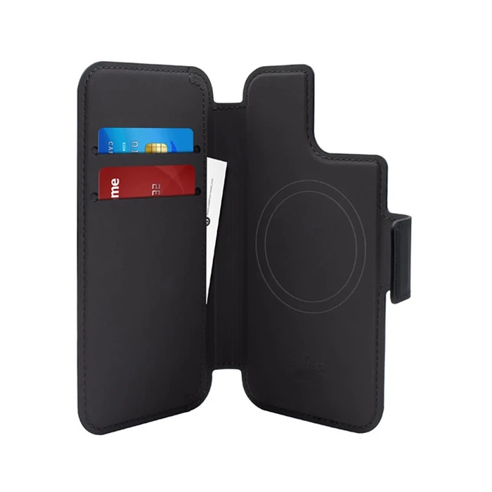 PURO Folio MagSafe Case Apple iPhone 14 Plus / 15 Plus/12 Pro Max (black)
