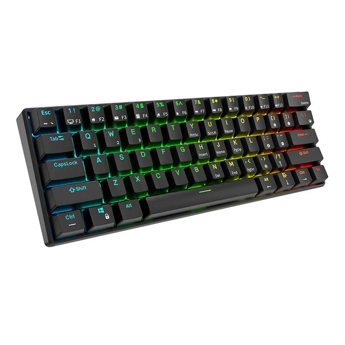 Gaming Πληκτρολόγιο Royal Kludge Mechanical RK61 RGB, red switch (black)