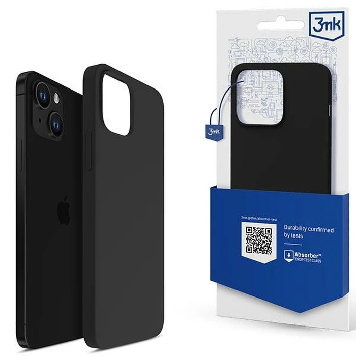Case 3MK Silicone Case Apple iPhone 14 Plus / 15 Plus black/black