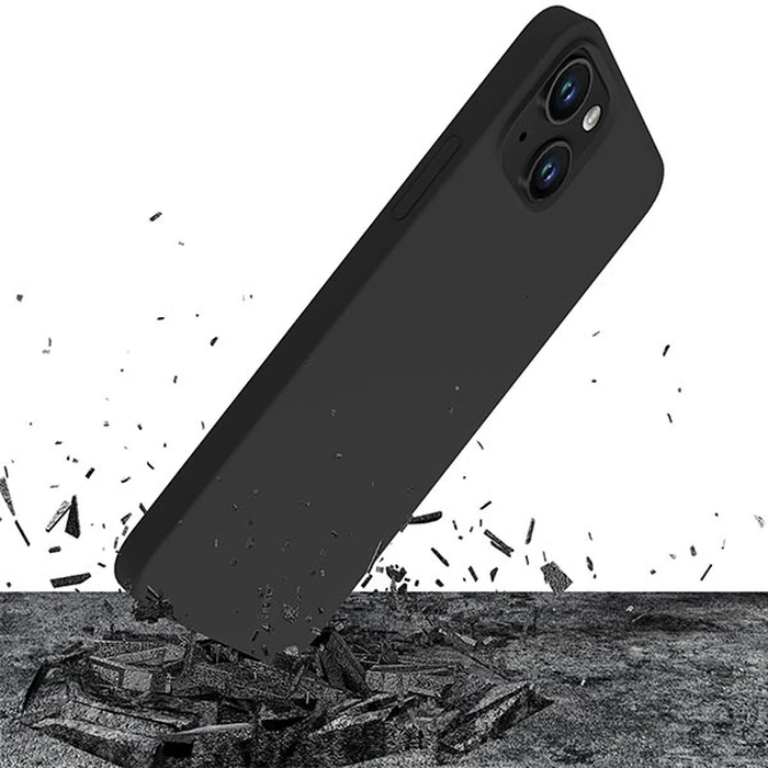 Case 3MK Silicone Case Apple iPhone 14 Plus / 15 Plus black/black