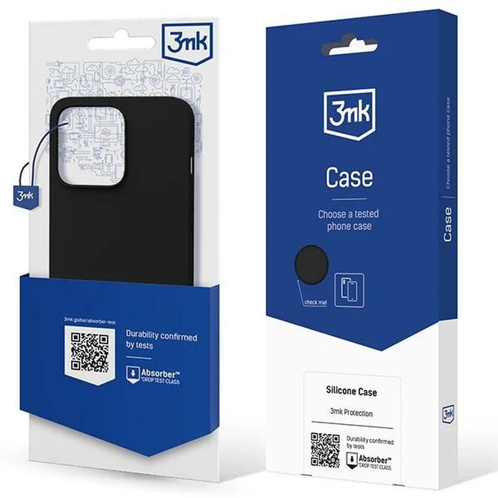 Case 3MK Silicone Case Apple iPhone 14 Plus / 15 Plus black/black