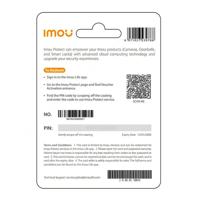 Protect Imou Plus Gift Card (Annual Plan)
