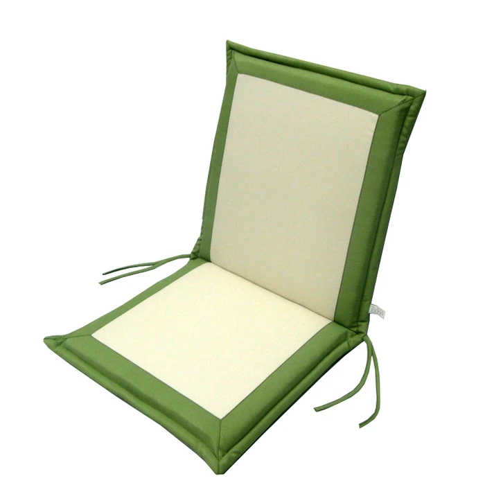 BeigeKhaki Reversible Chair Cushion for Low-Back Chair