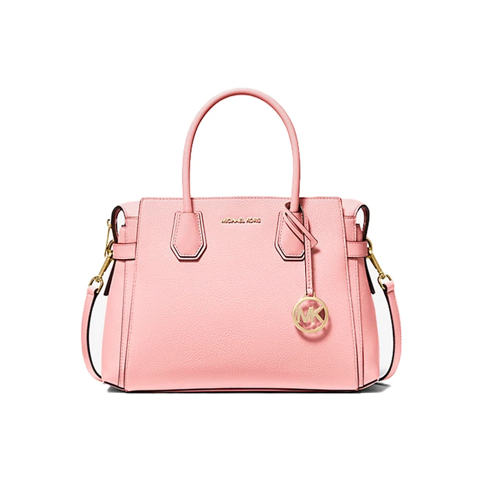 Michael Kors Mercer Women's Leather Shoulder / Hand Bag 35S4GM9S6L - Powder Blush (30x23x10 cm)