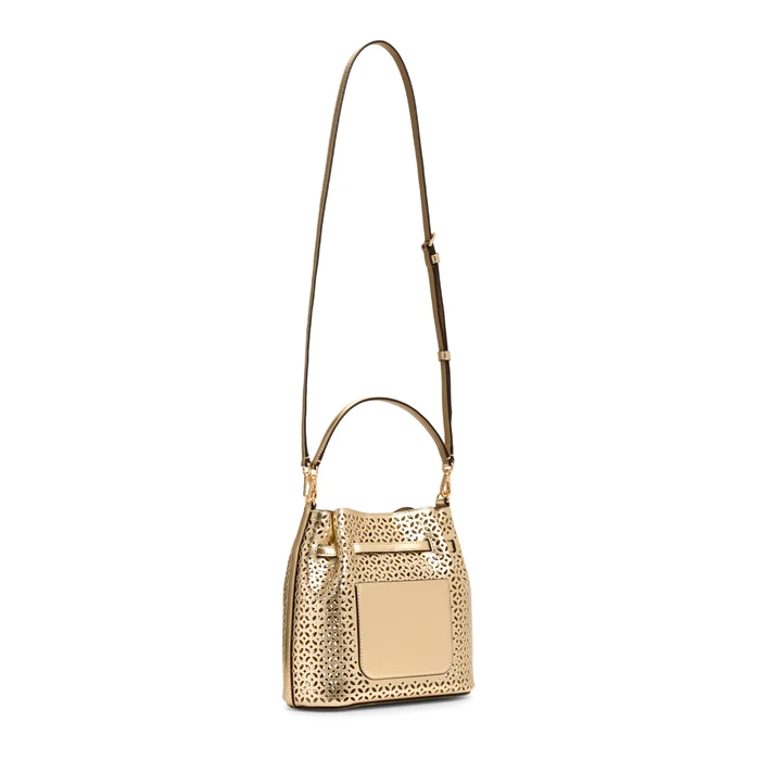 Michael Kors Women's Canvas Shoulder Bag Pale Gold 35S6G2ZC1KPAL