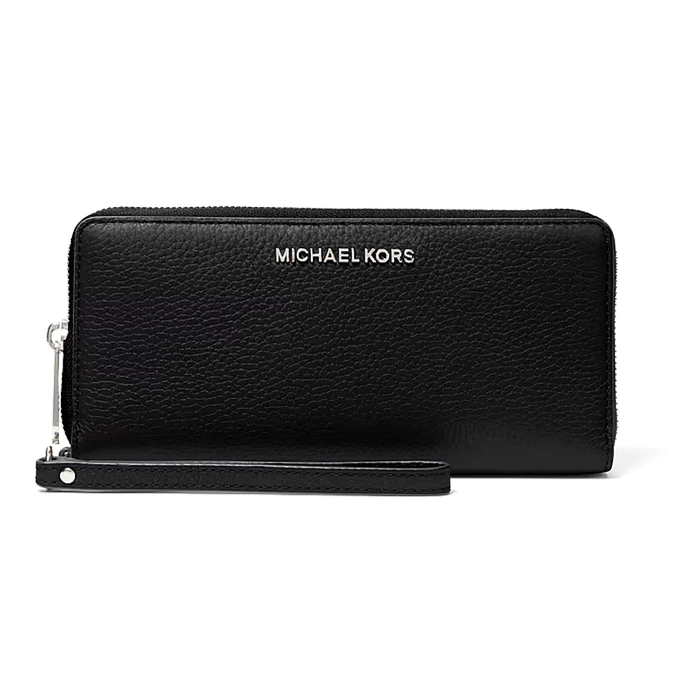 Michael Kors Women's Jet Set Travel Zip-Around Wallet Black 35S6STVE9L-BLA