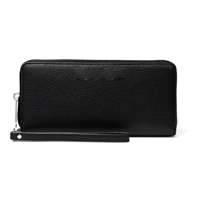 Michael Kors Women's Jet Set Travel Zip-Around Wallet Black 35S6STVE9L-BLA