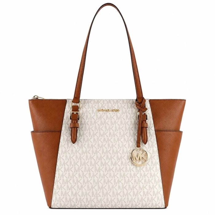 Michael Kors Women's Canvas Tote Bag 35T0GCFT3BVAN (Vanilla) - Model 35T0GCFT3BVAN