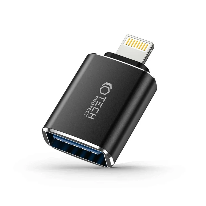 Tech-Protect Ultraboost Lightning/USB-A OTG Adapter Black