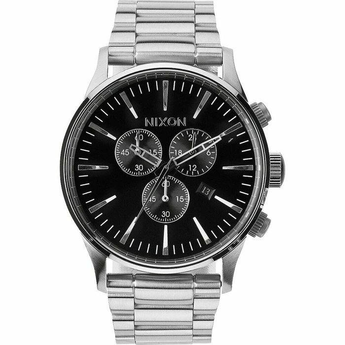 Ανδρικό Ρολόι Nixon Sentry Chrono Ασημί