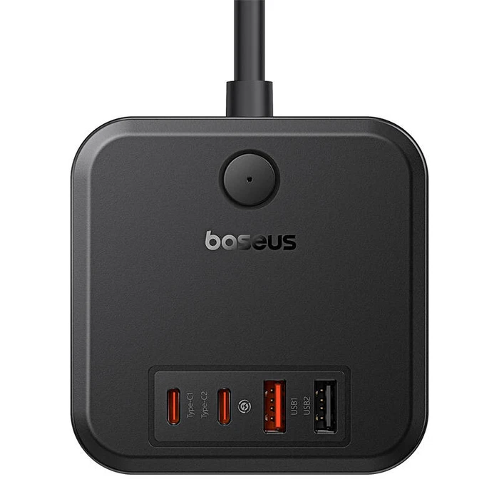 Φορτιστής Πρίζας Baseus PowerCombo 3AC+2U+2C 30W, 1.5m (black)