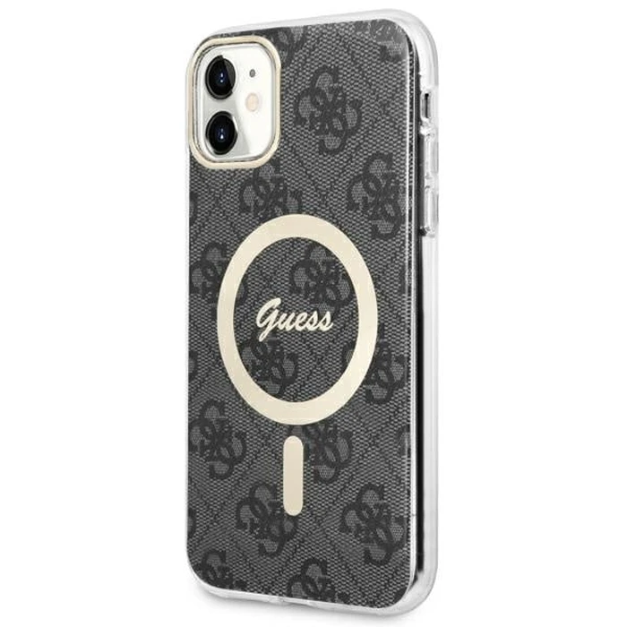 Guess GUHMN61H4STK Apple iPhone 11 black hardcase 4G MagSafe