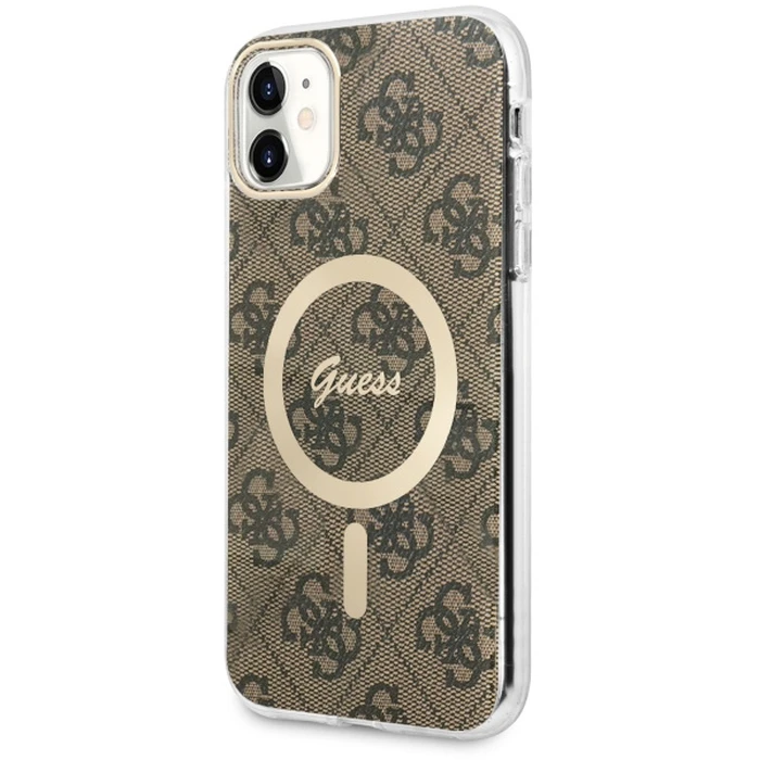 Guess GUHMN61H4STW Apple iPhone 11 brown hardcase 4G MagSafe