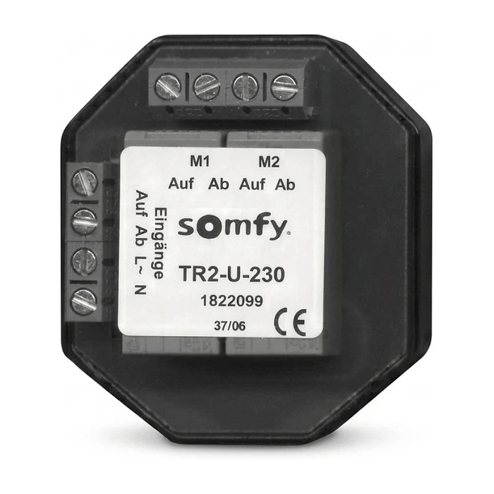 SOMFY 1822099 TR2-U-230 Trennrelais για δύο αντλίες/κινητήρες, εντοιχισμός (Unterputz)