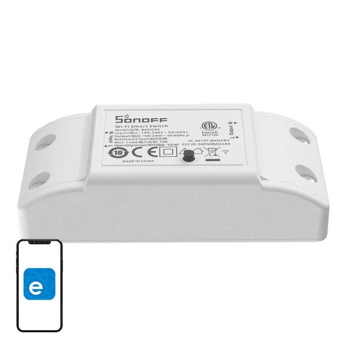 Ενδιάμεσος Διακόπτης Smart WiFi Sonoff BASICR4 (10A ESP32)