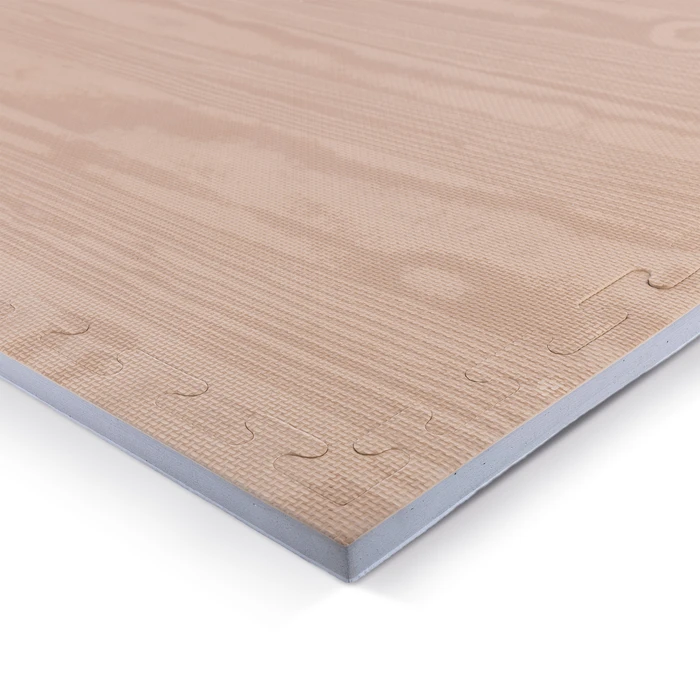 Δάπεδο Προστασίας Puzzle EVA 100x100x2 cm – Ξύλο / Γκρι (AMILA 36652)