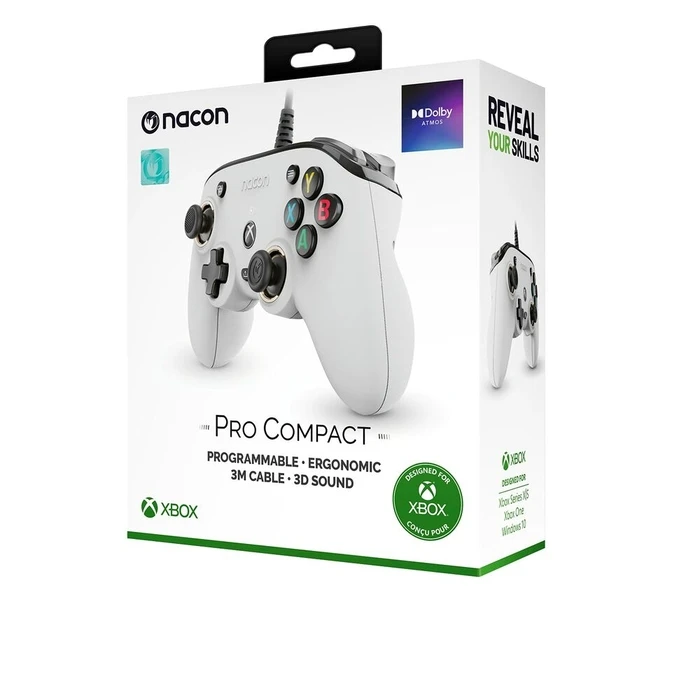 Gamepad κονσόλας παιχνιδιών Nacon XBXPROCOMPACTWHITE