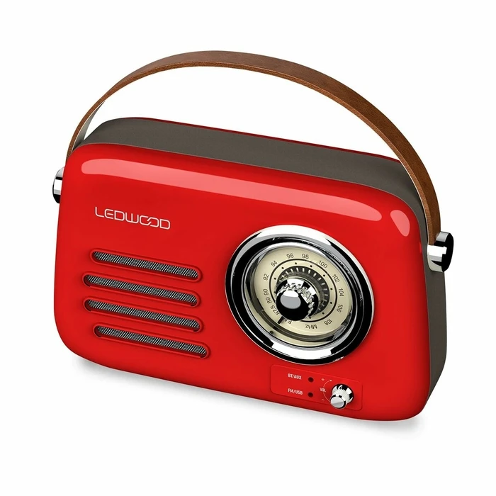 Ραδιόφωνο Τρανζίστορ Ledwood ALMA RED Κόκκινο 30 W 