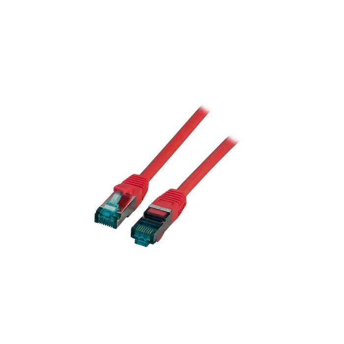 EFB S/FTP Cat.6a (Gigabit) RJ45 Patch Cable LSZH 7.5m Red MK6001.7,5R