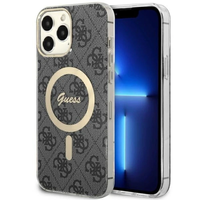 Guess GUHMP13XH4STK Apple iPhone 13 Pro Max black hardcase 4G MagSafe