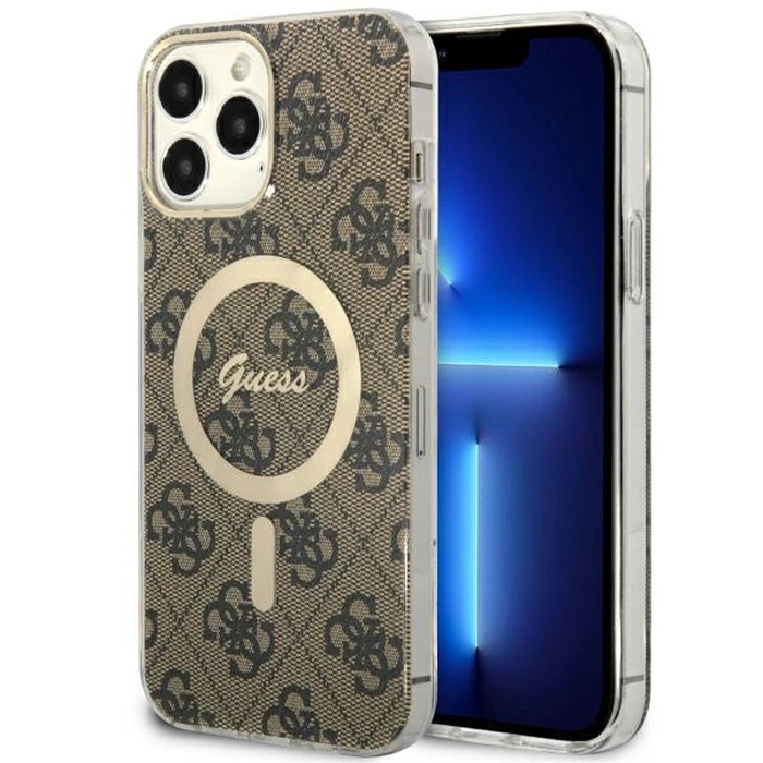 Guess GUHMP13XH4STW Apple iPhone 13 Pro Max brown hardcase 4G MagSafe