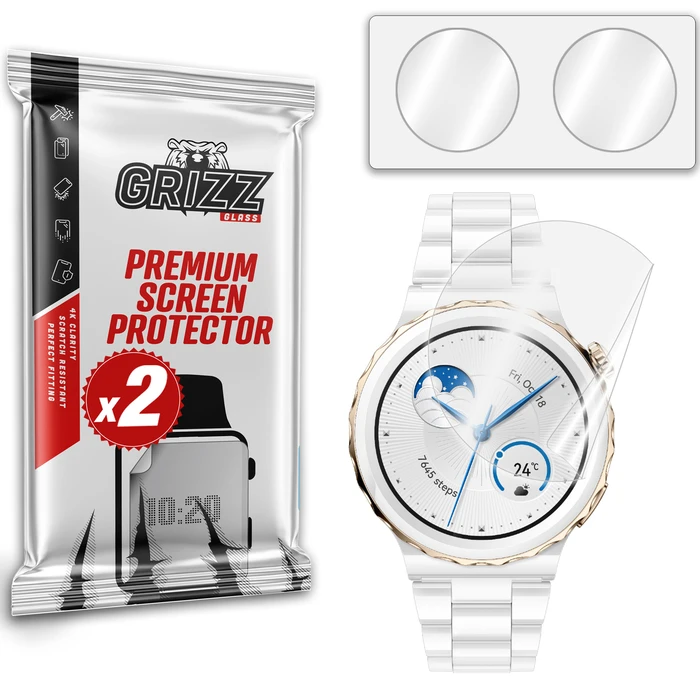 GrizzGlass CeramicFilm Huawei Watch GT 3 Pro 43mm