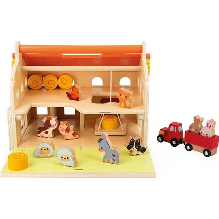 Janod My First Farm Wooden Toy (J03318) - Baby Toy 24+ months