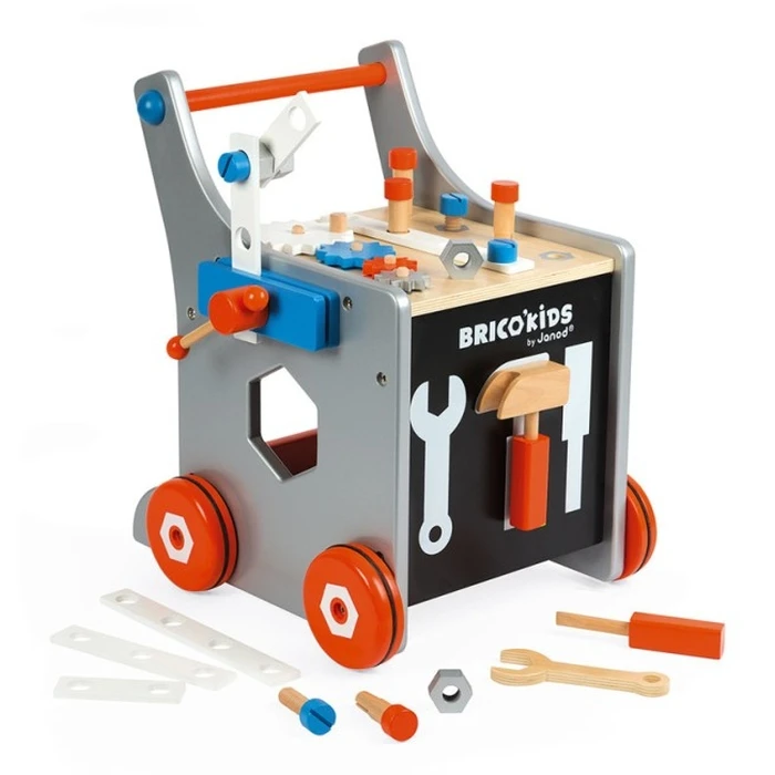 Janod Brico Magnetic Workshop Trolley with Tools (J06478)